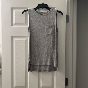 Gray Sleeveless Women's Top